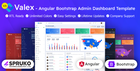 Valex - Angular Bootstrap Admin Panel Dashboard Template - Admin Templates Site Templates