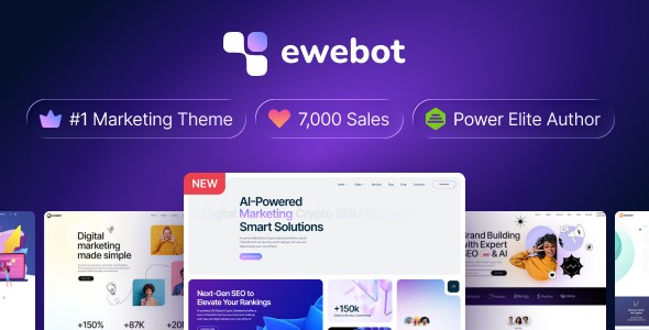 Ewebot - Digital Marketing Agency & SEO WordPress Theme - Marketing Corporate