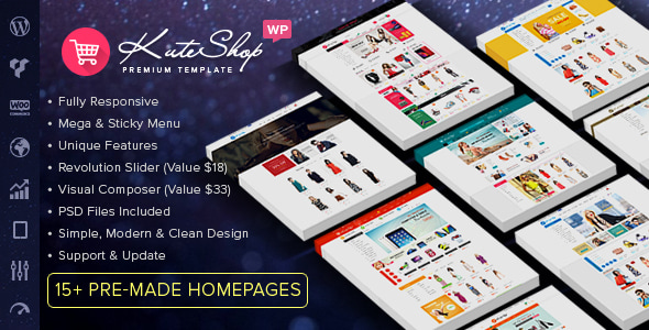 KuteShop - Fashion, Electronics & Marketplace Elementor WooCommerce Theme (RTL Supported) - WooCommerce eCommerce
