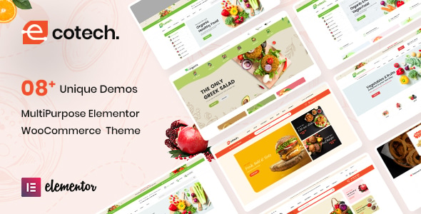 Ecotech - Organic, Food, Multipurpose WooCommerce Theme (RTL Supported) - WooCommerce eCommerce