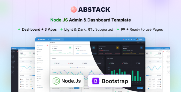 Abstack - Node.js Admin & Dashboard Template - Admin Templates Site Templates