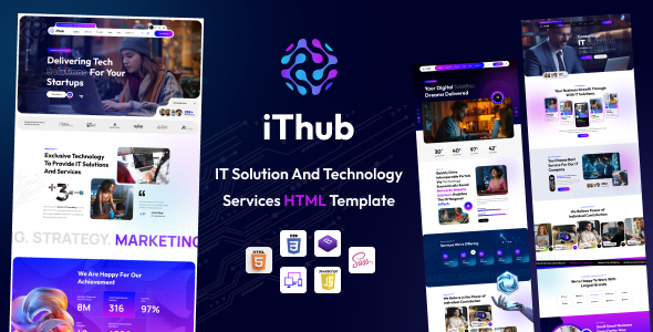 IThub || IT Solutions & Technology Services HTML5 Template - Technology Site Templates
