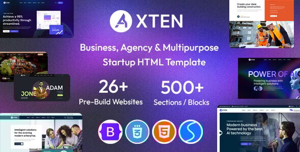 Axten – Business & Multipurpose HTML Template