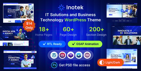 Inotek - IT Solutions and Business Technology WordPressTheme - Technology WordPress