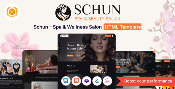Schun – Spa & Wellness Salon HTML Template