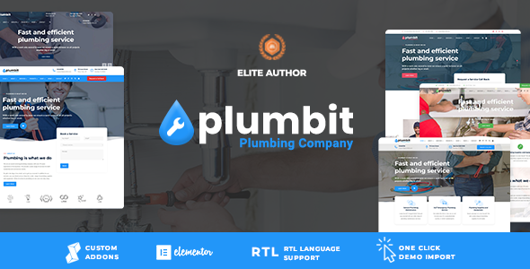 Plumbit - Plumbing WordPress Theme - Business Corporate