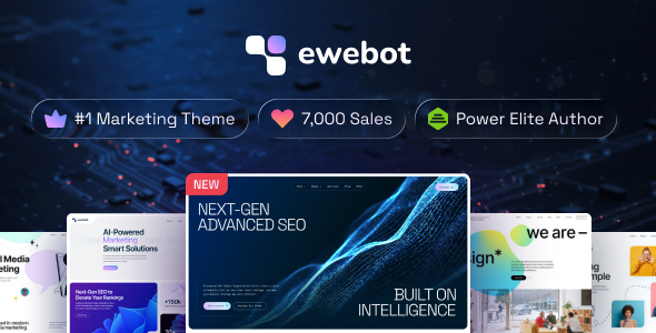 Ewebot - Digital Marketing Agency & SEO WordPress Theme - Marketing Corporate