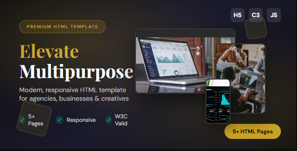 Elevate - Premium Multipurpose Business & Agency HTML Template - Under Construction Specialty Pages