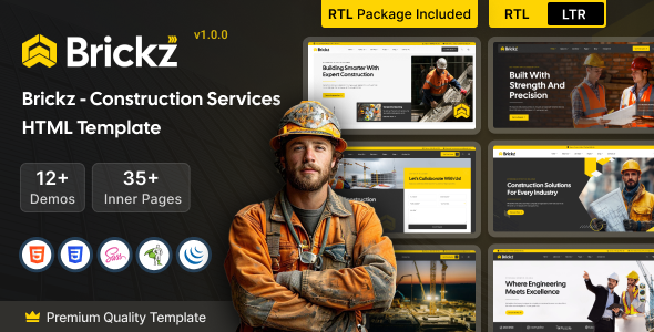 Brickz - Construction HTML Template - Business Corporate