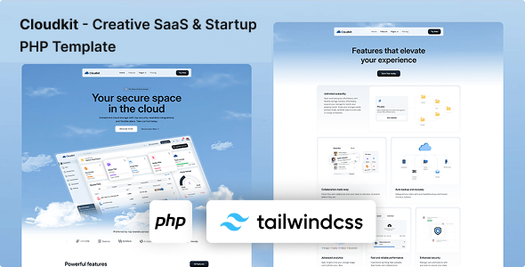 Cloudkit - Creative SaaS & Startup PHP Template - Technology Landing Pages