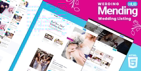 Mendinghub | Wedding Listing HTML5 Template - Wedding Site Templates