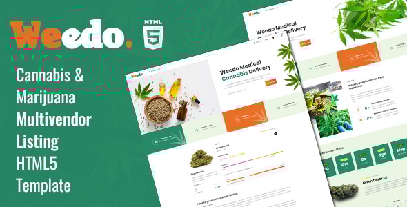 Weedo | Cannabis Listing HTML5 Template - Health & Beauty Retail
