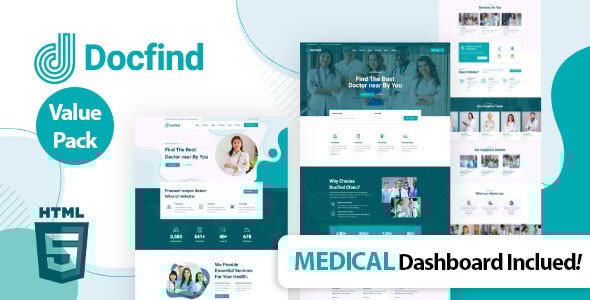Docfind – Health Medical Center HTML Template - Health & Beauty Retail
