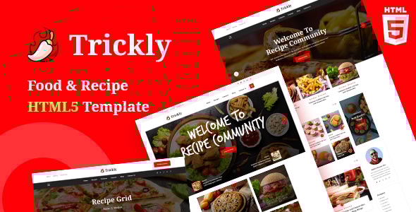 Trickly | Food Recipe HTML5 Template - Food Retail