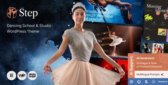 Step - Dancing School & Studio WordPress Theme - Education WordPress