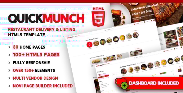 Quickmunch | Food Delivery HTML5 Template - Food Retail