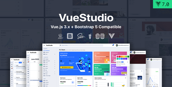 VueStudio - Bootstrap 5 Admin Template - Admin Templates Site Templates