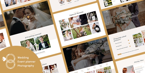 Ewed - Multipurpose Wedding, Event Planner & Photography Template - Wedding Site Templates