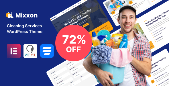 Mixxon - Cleaning Services WordPress Theme - Business Corporate