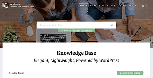 Lore - Elegant Knowledge Base WordPress Theme - Miscellaneous WordPress