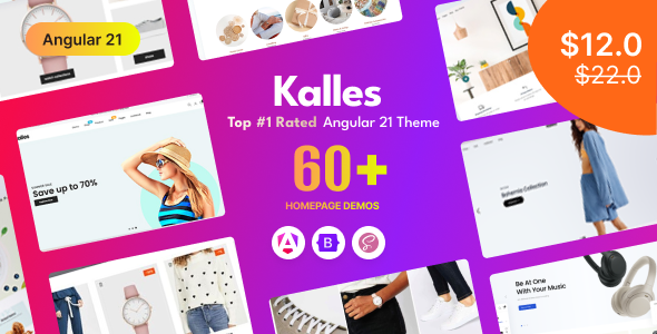 Kalles - Angular 21 eCommerce Template - Retail Site Templates