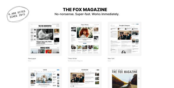 The Fox - Minimal Magazine News WordPress Theme - News / Editorial Blog / Magazine