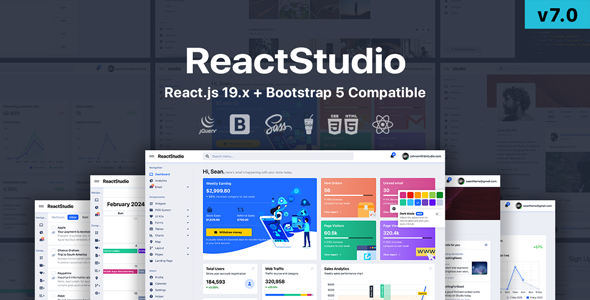 Studio - React 19 + HTML Admin Template - Admin Templates Site Templates