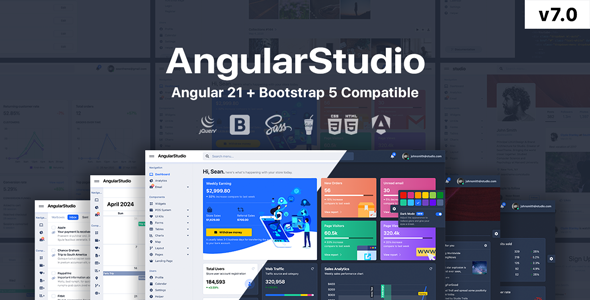 Studio - Angular 21 + HTML Admin Template - Admin Templates Site Templates