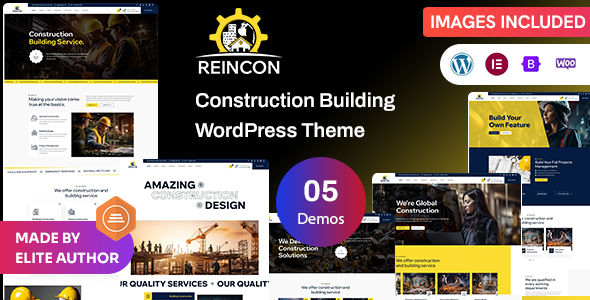 Reincon - Construction WordPress Theme - Business Corporate