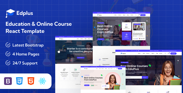 Edplus - Education React Template - Business Corporate
