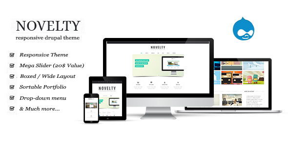 Novelty Drupal Theme - Drupal CMS Themes
