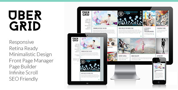 Ubergrid - Responsive Grid WordPress Theme - News / Editorial Blog / Magazine