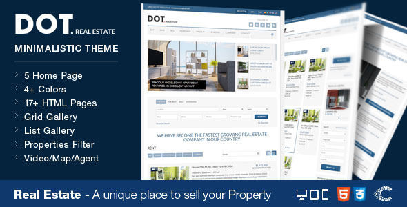 Dot Real Estate HTML5 & CSS3 Template - Business Corporate