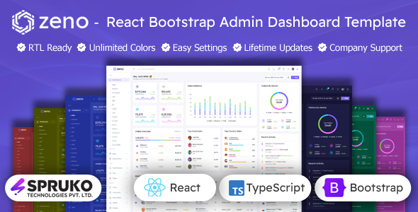 Zeno - React TypeScript Bootstrap Admin Template - Admin Templates Site Templates