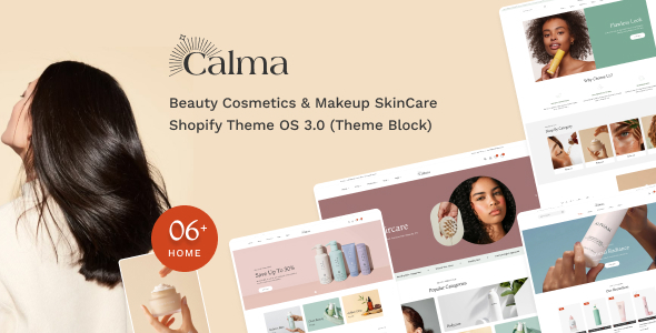 Calma – Beauty Cosmetics & Makeup SkinCare Shopify Theme OS 3.0 (Theme Block) - Health & Beauty Shopify