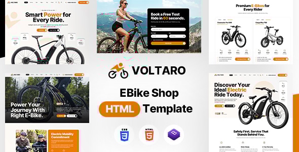 Voltaro - E-Bike Shop HTML Template