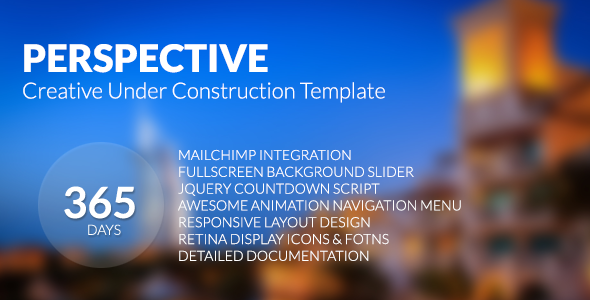Perspective - Creative Under Construction HTMLTemplate - Under Construction Specialty Pages