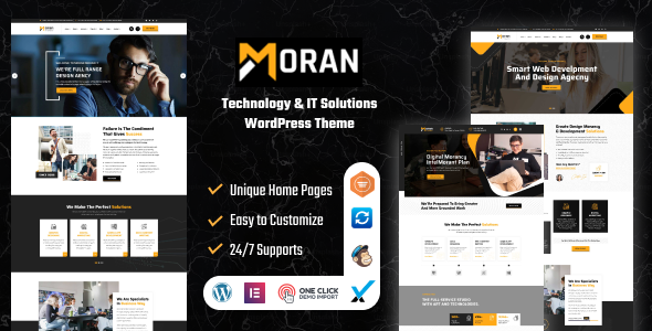 Moran - Technology & IT Solutions WordPress Theme - Technology WordPress
