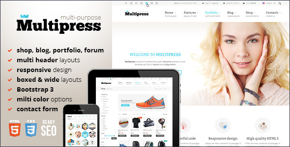 Multipress - Responsive HTML5 Template - Business Corporate