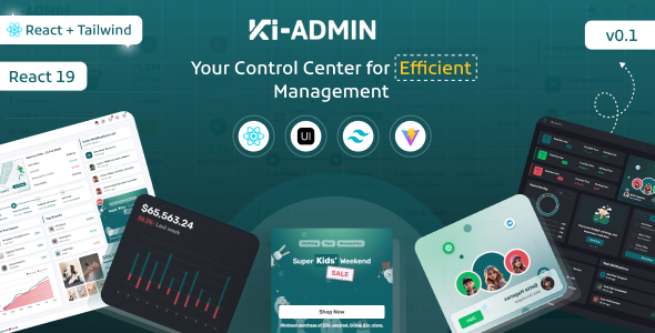 Ki-admin React + Tailwind + Typescript Admin Dashboard Template - Admin Templates Site Templates