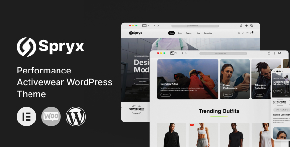Spryx - Performance Activewear WordPress Theme - WooCommerce eCommerce