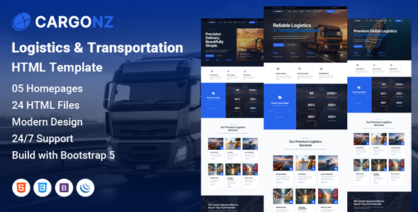 Cargonz – Logistics & Transportation HTML Template