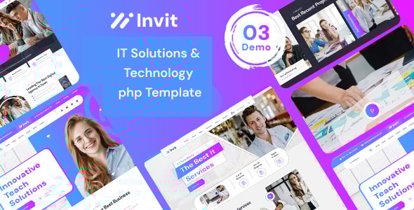 Invit- IT Solutions & Technology PHP Template - Business Corporate