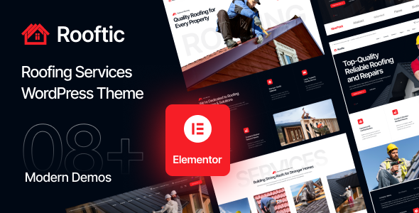 Rooftic - Roofing Services WordPress Theme - Business Corporate