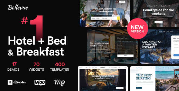 Hotel + Bed and Breakfast Booking Calendar Theme | Bellevue - Travel Retail