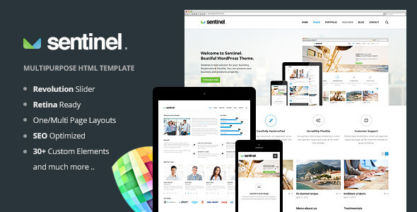 Sentinel - Responsive Multi-Purpose Template - Business Corporate