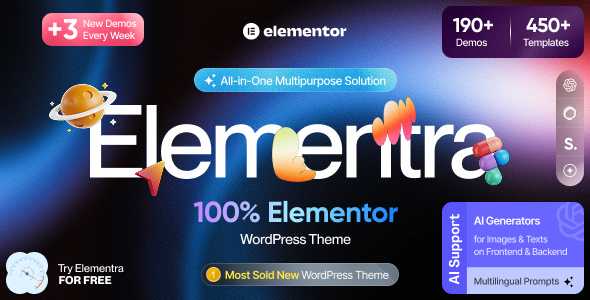 Elementra - 100% Elementor WordPress Theme - Business Corporate
