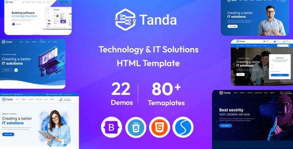 Tanda – IT Solutions, Technology & Software Company HTML Template - Business Corporate