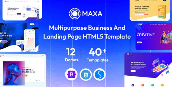 Maxa - SaaS Startup, Digital Agency & IT Solutions HTML5 Template - Software Technology