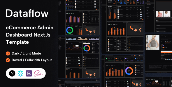 Dataflow - eCommerce Admin Dashboard NextJs Template - Admin Templates Site Templates